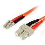 StarTech.com FIBLCSC7 Multimode 62.5/125 - LSZH Fiber Optic Cable - 7m Fiber Optic Cable - Multimode Duplex 62.5/125 - LSZH - LC/SC - 10G Networks