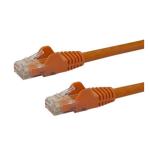 StarTech.com N6PATC50CMOR Cat6 - 10GbE - 100W PoE++ Ethernet Cable - 50cm - Orange Gigabit Ethernet Wire / 650MHz 100W PoE++ RJ45 UTP Category 6 Network / Patch Cord Snagless with Strain Relief Fluke Tested UL / TIA Certified - Male to Male