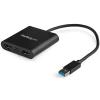 StarTech.com USB32HD2 USB to HDMI Adapter - USB to Dual HDMI Adapter - USB3.0 to HDMI - External Video Card - 4K - Use this USB adapter to connect two independent HDMI displays to a single USB port StarTech.com USB32HD2 USB to HDMI Adapter - USB to Dual HDMI Adapter - USB3.0 to HDMI - External Video Card - 4K - Use this USB adapter to connect two independent HDMI displays to a single USB port