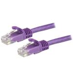 StarTech.com N6PATC5MPL Cat6 - 10GbE - 100W PoE++ Ethernet Cable - 5m - Purple Gigabit Ethernet Wire / 650MHz 100W PoE++ RJ45 UTP Category 6 Network / Patch Cord Snagless with Strain Relief Fluke Tested UL / TIA Certified - Male to Male