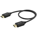 StarTech.com HDMM50CMP 4K 60Hz - HDR10 HDMI Cable with Ethernet - 50cm (1.6ft) - Black Premium Certified HDMI 2.0 Cable with Ethernet - High Speed Ultra HD 4K 60Hz HDMI Cable HDR10 - HDMI Cord (Male / Male Connectors) - For UHD Monitors / T