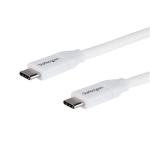 StarTech.com USB2C5C2MW USB 2.0 - 480Mbps - 5A USB-C Cable - 2m - White 5A PD