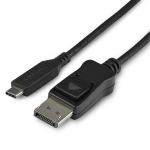 StarTech CDP2DP141MB 3.3ft/1m USB-C to DisplayPort 1.4 Cable - 8K/5K/4K USB Type-C to DP 1.4 Alt  Mode Video Adapter Converter - HBR3/HDR/DSC - 8K 60Hz DP Monitor Cable - USB-C/Thunderbolt 3