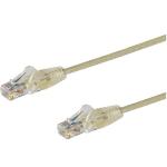 StarTech.com N6PAT200CMGRS Cat6 - Slim Patch Cord - 2m - Gray Slim CAT6 Patch Cord - Male to Male