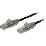 StarTech.com N6PAT50CMBKS Cat6 - Slim Patch Cord - 50cm - Black Slim CAT6 Patch Cord - Male to Male