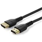 StarTech.com RHDMM1MP HDMI 2.0 - 4K 60Hz HDMI Cable - 1m - Black Premium Certified - Ethernet - Durable - High Speed - UHD 4K 60Hz - HDR - Rugged - Aramid Fiber - TPE - Ultra HD Monitors - TVs - Displays
