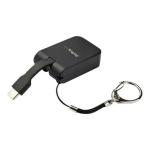 StarTech CDP2VGAFC Compact USB C to VGA Adapter - 1080p USB Type-C to VGA Video Display Converter with Keychain Ring - Active USB-C DP Alt Mode to VGA Monitor Dongle - Thunderbolt 3 Compatible