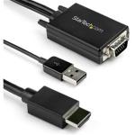 StarTech.com VGA2HDMM2M VGA to HDMI Converter Cable - 2m VGA to HDMI - USB Audio Support - 1080p - M/M