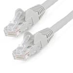 StarTech N6LPATCH7MGR Ethernet Cable 7m CAT6 - LSZH - Low Smoke Zero Halogen - 10 Gigabit 650MHz - 100W PoE RJ45 10GbE UTP Network Patch Cord Snagless with Strain Relief - Grey