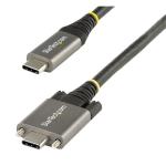 StarTech.com USB31CCSLKV1M USB 3.1 Gen 2 - 10Gbps - 100W - 5A USB-C Cable - 1m Side Screw Locking - USB 3.1 / 3.2 Gen 2 - 100W PD - DP Alt Mode - Dual Screw Lock