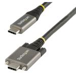 StarTech.com USB31CCSLKV50CM USB 3.1 Gen 2 - 10Gbps - 100W - 5A USB-C Cable - 50cm Side Screw Locking - USB 3.1 / 3.2 Gen 2 - 100W PD - DP Alt Mode - Dual Screw Lock