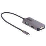 StarTech 118-USBC-HDMI-VGADVI USB C Video Adapter HDMI/VGA/DVI