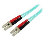 StarTech.com A50FBLCLC3 10 Gb Fiber Optic Cable - 3m - Aqua Multimode - LC-LC