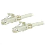 StarTech.com N6PATC1MWH Cat6 - 10GbE - 100W PoE++ Ethernet Cable - 1m - White Gigabit Ethernet Wire / 650MHz 100W PoE++ RJ45 UTP Category 6 Network / Patch Cord Snagless with Strain Relief Fluke Tested UL / TIA Certified - Male to Male