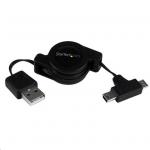 StarTech Retractable Micro / Mini USB Cable - 2.5ft