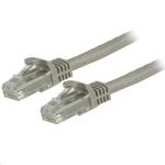 StarTech.com 650MHz - 100W PoE++ Cat6 Ethernet Cable - 15m - Gray Gigabit Ethernet Wire - RJ45 - UTP - Network-Patch Cord - Snagless - Strain Relief - Fluke Tested - UL-TIA Certified