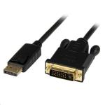 StarTech DP2DVIMM3BS 1m (3ft) DisplayPort to DVI Cable - 1080p Video - Active DisplayPort to DVI Adapter Cable - DisplayPort to DVI-D Cable Converter Single Link - DP 1.2 to DVI Monitor Cable
