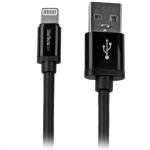 StarTech.com USBLT2MB USB 2.0 - 480Mbps USB-A to Lightning Cable - 2m - Black 8-pin Lightning to USB - MFi Certified