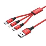 Unitek C4049RD 3-in-1 (Type-C / Lightning / Micro) USB Charging Cable