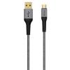 Verbatim 65989 USB-A to USB-C Cable - 1.2m - Grey Tough Max - Fortified with DuPont Kevlar - 21AWG wire - Supports QuickCharge 2.0 & 3.0 Verbatim 65989 USB-A to USB-C Cable - 1.2m - Grey Tough Max - Fortified with DuPont Kevlar - 21AWG wire - Supports QuickCharge 2.0 & 3.0