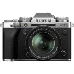 FujiFilm X-T5 Mirrorless Camera XF18-55mm Kit - Silver 40MP APS-C X-Trans CMOS 5 HR BSI Sensor - 4K 120p - 6.2K 30p - FHD 240p 10-Bit Video - 7-Stop In-Body Image Stabilization