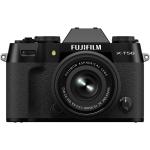 FujiFilm X-T50 Mirrorless Camera with 15-45mm f/3.5-5.6 Lens - Black 40.2MP APS-C X-Trans CMOS 5 HR Sensor, 7-Stop In-Body Image Stabilization, 20 Film Simulation Modes, 4K 60p, 6.2K 30p 4:2:2 10-Bit Video
