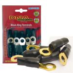 DNA AAC104B 4 AWG RING TERMINAL BLACK (10 PACK)