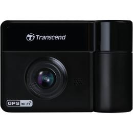 Transcend DrivePro 550 Dash Cam with Dual Lens, Built-In Wi-Fi, 2.4inch Screen, 1080P Video Recording, GPS/GLONASS receiver, 64G Micro SD Card included