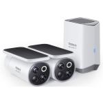 Baseus Security S1 Pro 5MP/3K Outdoor Dual Lens Wire-Free Solar Camera kit -2 Pack 13500 mAh / Two-way Audio / Expandable Local storage up to 16TB / ExpertPick