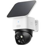 Eufy Security S340 SoloCam 2K Dual Lens Wire-Free Camera with Solar Panel, Pan & Tilt, Spotlight, Siren