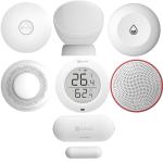 EZVIZ Home 7-Piece Home Sensor Kit Include1 x Home Gateway / 1 x Motion Sensor / 1 x  Open/Close Sensor / 1 x Water Leak Sensor / 1 x Temperature & Humidity Sensor / 1 x Somke Sensor / 1 x  Smart Siren