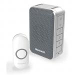 Honeywell HONDC313NGA Wireless Portable         Doorbell with Volume Control and Push Button. 150m Wireless Range, 84dB Volume, LED Strobe, Grey Colour