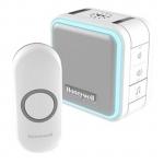 Honeywell HONDC515NGP2A Wireless Plug-in Doorbell with Nightlight and Push Button. 6x Selectable Colours. 150m Wireless Range, Sleep Mode, 84dB Volume, Grey Colour