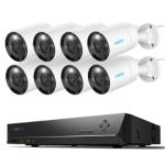 Reolink RLK16-1200B8-A 12MP/4K+ 16 Channel NVR Smart Surveillance System with 4TB HDD, Include 8 x RLC-B1200 Bullet Camera