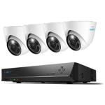 Reolink RLK8-1200D4-A 12MP/4K+ 8 Channel NVR Smart Surveillance System with 2TB HDD, Include 4 x RLC-D1200 Turret Camera