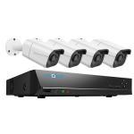 Reolink RLK8-800B4-A 8MP/4K 8 Channel NVR Smart Surveillance System with 2TB HDD, Include 4 x RLC-800 Bullet Camera, 4 x 18m Network Cable