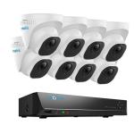 Reolink RLK16-820D8-A 8MP/4K 16 Channel NVR Smart Surveillance System with Person/Vehicle Detection Include 8 x RLC-820A Dome Camera, 8 x 18m Network Cable