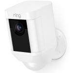 RING Spotlight Battery Powered Camera - White, 1080p, 2.4GHz Wi-Fi, 110dB Siren