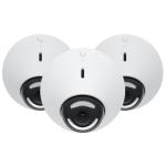 Ubiquiti UniFi Protect UVC-G5-Dome 4MP/2K Indoor Dome PoE Camera (White), 3-Pack 2K 30FPS / Viewing Angle - 120 Degree / Two-Way Audio / IPX4 & IK08