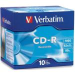 Verbatim CD Recordable Media - CD-R - 52x - 700 MB - 10 Pack Jewel Case - 120mm1.33 Hour Maximum Recording Time