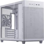 ASUS PRIME AP201 MESH WHITE TG Micro Tower for MATX CPU Cooler Support Upto 170mm, GPU Support Upto 338mm, 4x PCI Slot, 360mm Rad Supported, Front I/O: 2x USB, 1X Type C, HD Audio