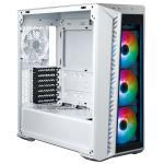 Cooler Master MasterBox 520 White ATX MidTower Gaming Case Tempered Glass CPU Cooler Support Upto 165mm, GPU Upto 410mm, 7XPCI Slots, 360mm Rad Supported, 3X120mm A-RGB Fan Pre-installed, Front I/O: 1XUSB, 1XType C, HD Audio,