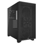 Corsair 3000D Airflow Black Mid Tower  Gaming Case Tempered Glass CPU Cooler Support Upto 170mm, Graphics Card Support Upto 360mm, 7 +2 (Vetical) PCI Slot, 360mm Rad Supported, Front I/O: 2x USB, HD Audio