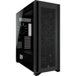 Corsair 7000D Black AirFlow ATX Full Tower Gaming Case - Tempered Glass - CPU Cooler Supports Upto 190mm - GPU Supports Up to 450mm - 8+3 (Vertical) PCI - 480mm Radiator Supported - Front: 4X USB - 1XType C - HD Audio - No PSU
