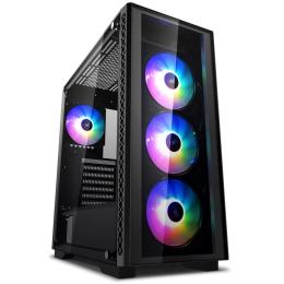 DEEPCOOL MATREXX 50 ADD-RGB ATX Mid Tower, Tempered glass, 4 X Addressable RGB Fans. CPU Cooler Support up to 168mm, GPU Support Upto 370mm, 7xPCI Slot, 360mm Radiator Supported, Front: 1xUSB3.0, 2xUSB2.0, HD Audio