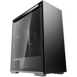 DEEPCOOL GamerStorm Macube 310 Black ATX Mid Tower Tempered Glass, CPU Cooler Supports Upto 165mm, Graphics Card Supports Upto 330mm, 7+2 (Vertical) PCI Slot, 360mm Rad Supported, Graphics Card Holder Included, Front: 2XUSB, HD Audio, No PS
