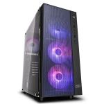 DEEPCOOL MATREXX 55 RGB Mesh ATX Mid Tower, Support E-ATX, Tempered Glass with Mesh Front Panels, 4X Addressable RGB Fans, CPU Cooler Supports Upto 168mm, GPU Supports Upto 370mm, 360mm Radiator Supported, 7X PCI Slot, Front 3x USB, HD Audi