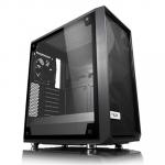 Fractal Design Meshify C Blackout Edition ATX MidTower Gaming Case Tempered Glass with Light Tint,CPU Cooler Supports Upto 172mm, Graphs Card Supports Upto 315mm 360mm Rad Supported, 7X PCI Slots, Front 2X USB 3.0, HD Audio, NO PSU
