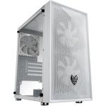 FSP CST130 White mATX Mini Tower Case 3x 120mm Fan Pre-installed, CPU Cooler Support up to 165mm, Graphics Card Support up to 300mm, 4x PCI Slot, 240mm Rad Supported, Front I/O: 2x USB, HD Audio