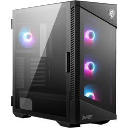 MSI MPG VELOX 100R MidTower Gaming Case Tempered Glass, 4X120mm A-RGB Fan Pre-installed, CPU Cooler Support Upto 175mm, GPU Support Upto 380mm, 7XPCI Slot, 360mm Rad Supported, Front I/O: 2XUSB, 1XType C, HD Audio